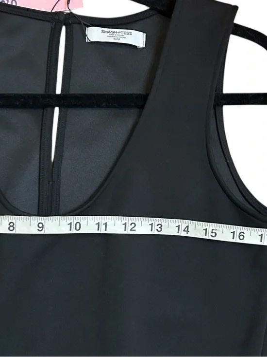 Smash Tess Drew Wide Leg Romper- Black Microscuba- Size Medium - Picture 13 of 16